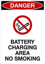 Sticker 'Danger: Battery charging area' 210 x 148 mm (A5)