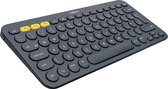 Logitech K380 - Draadloos Bluetooth Toetsenbord - Qwerty - Grijs