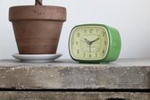 Kikkerland Retro Wekker - Classic Alarm Clock - Vintage - Slaapkamer accessoire - Groen