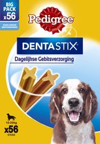 Pedigree Dentastix Kauwstaven - Gebitsverzorgende Hondensnacks - Medium - 56 stuks