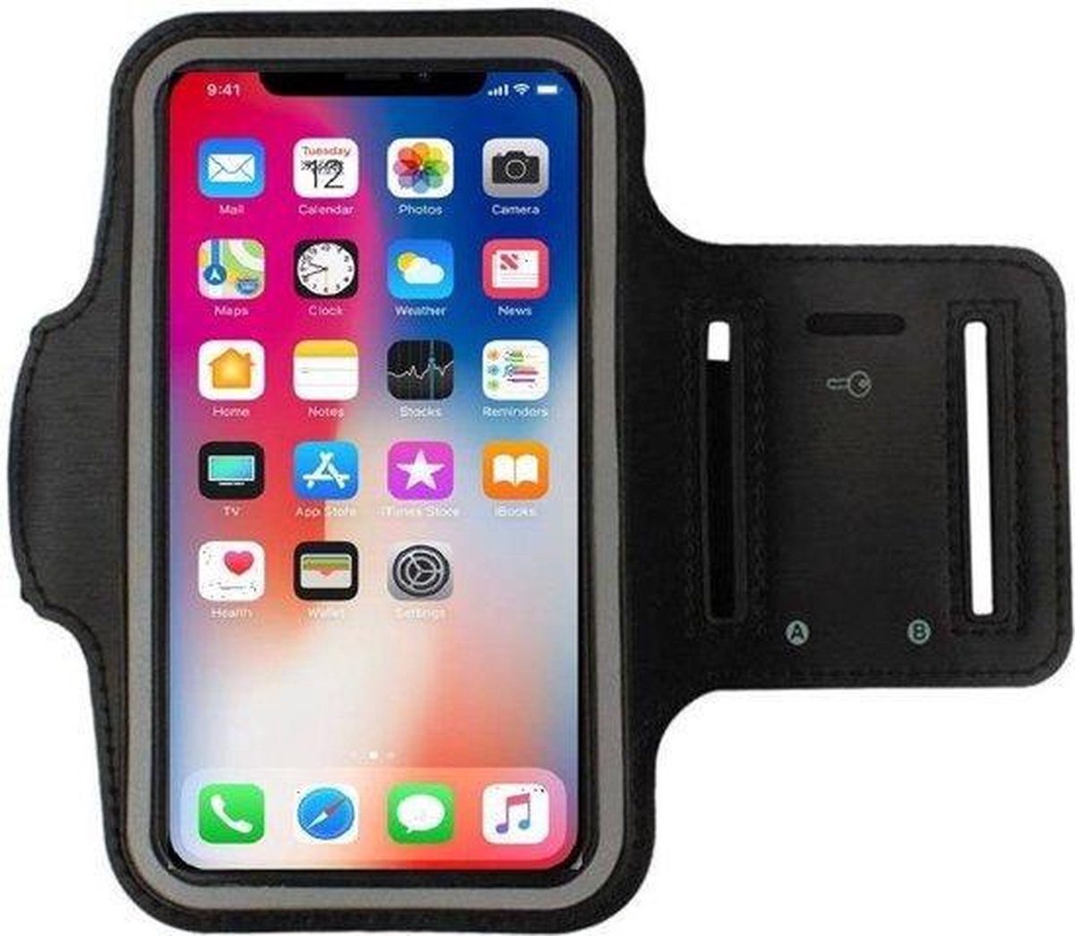 Onschuldig Simuleren rekenmachine Sportarmband iPhone X Hardloop armband iPhone 10 | bol.com