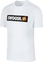 Nike Nsw Swoosh Bmpr Stkr T-shirt Heren - White/(White) - Maat L