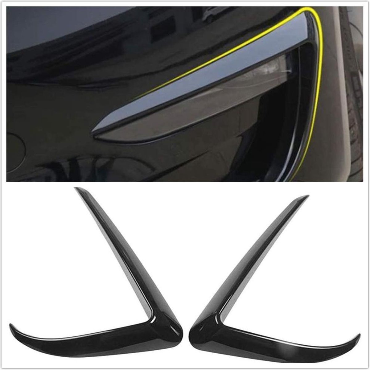 Tesla Model Y Spoiler Matt Zwart Performance Becquet arrière Accessoires de  vêtements