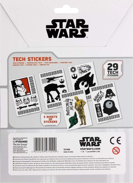 Stickerset - Star Wars - 5 vellen - Star Wars