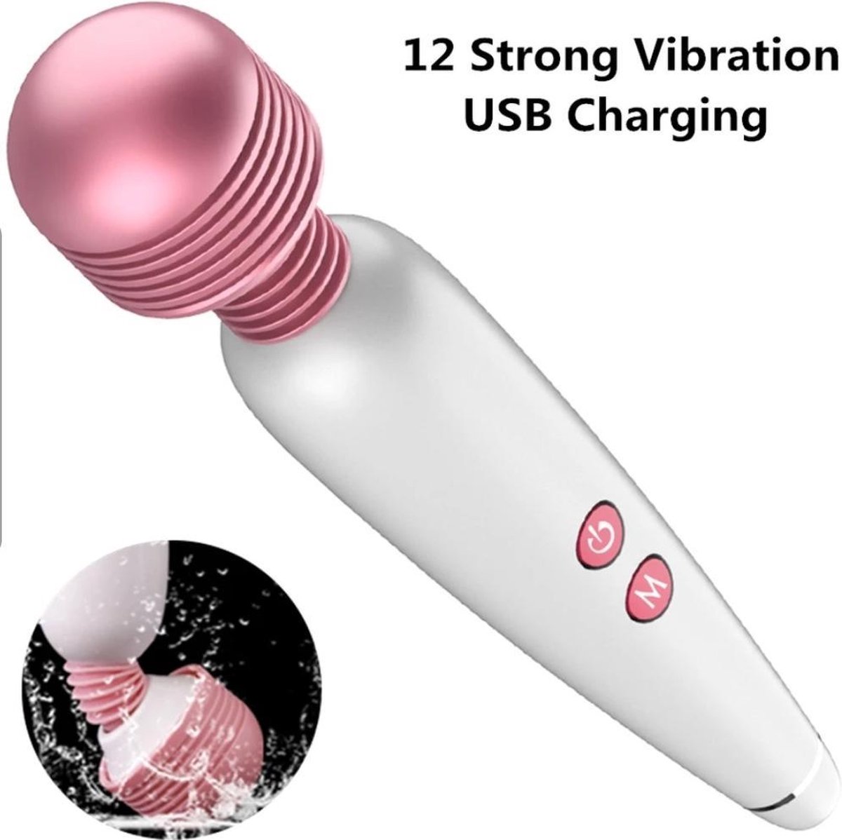 Magic wand USB oplaadbaar Vibrator