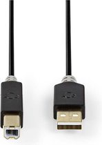Nedis CCBP60100AT30 Câble USB 3 m 2.0 USB A USB B Anthracite