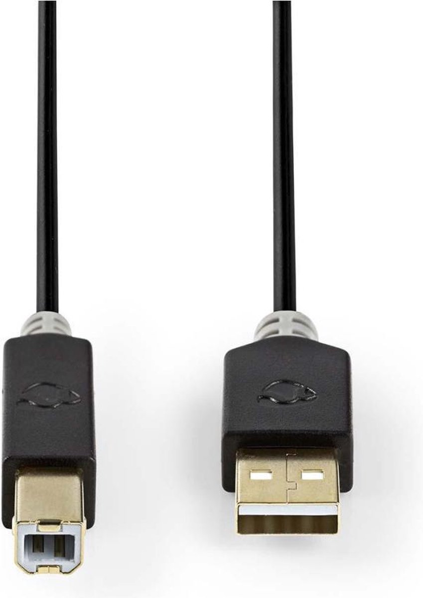 Nedis CCBP60100AT30 Kabel Usb 2.0 A Male - B Male 3,0 M Antraciet