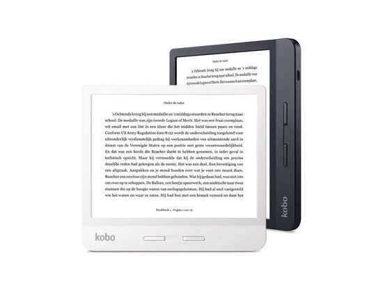 Libra H2O e-reader - Waterdicht - Grote 7 inch scherm - Instelbaar warme kleur - 8GB - Wifi - Zwart