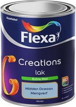 Flexa Creations - Lak Extra Mat - Mengkleur - Midden Oceaan - 1 liter