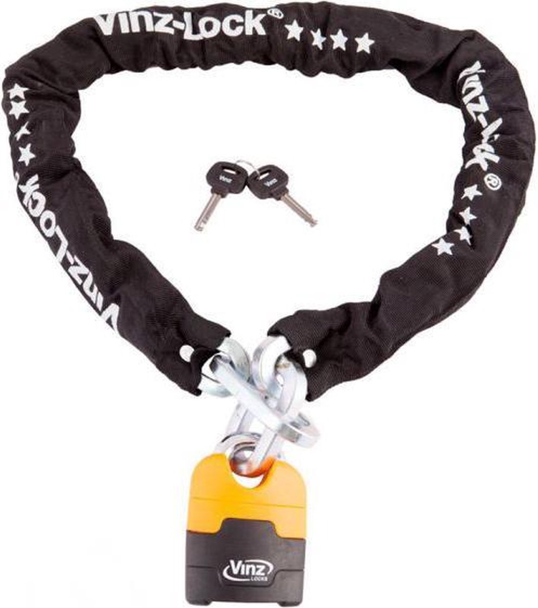 Vinz Makalu Motorslot / Kettingslot / Scooterslot ART 4 Gecertificeerd - 120 cm ketting - Dikte sch