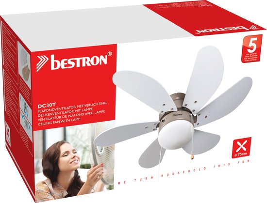 DC30T - Plafondventilator - Beige