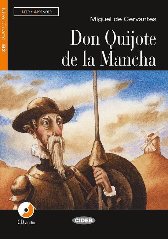Leer y aprender B2: Don Quijote de la Mancha libro + CD audi - cover