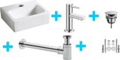 Complete fonteinset met Amador toiletkraan Chroom CD323605