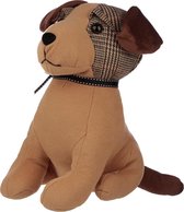 Deurstopper zittende hond tweed