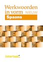Livre "Werkwoorden in vorm nieuw - Spaans" avec un collage de photos brun et blanc.