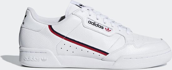 adidas Continental 80 Heren Sneakers - Cloud White/Scarlet/Collegiate Navy - Maat 44 2/3