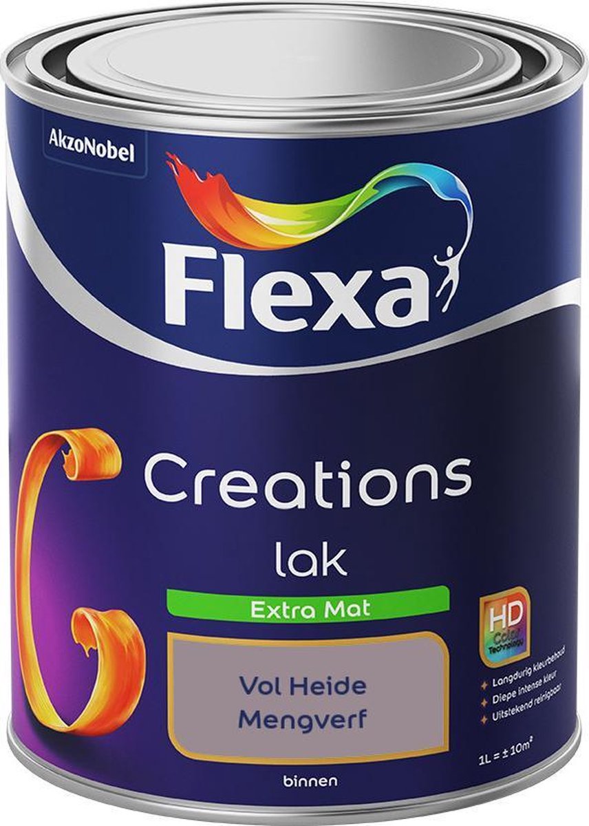 Flexa Creations - Lak Extra Mat - Mengkleur - Vol Heide - 1 liter