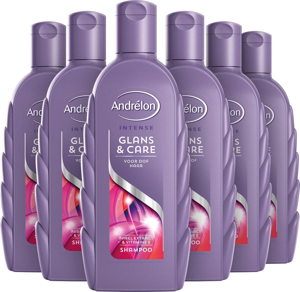 Andrélon Intense Glans & Care Shampoo - 6 x 300 ml - Voordeelverpakking