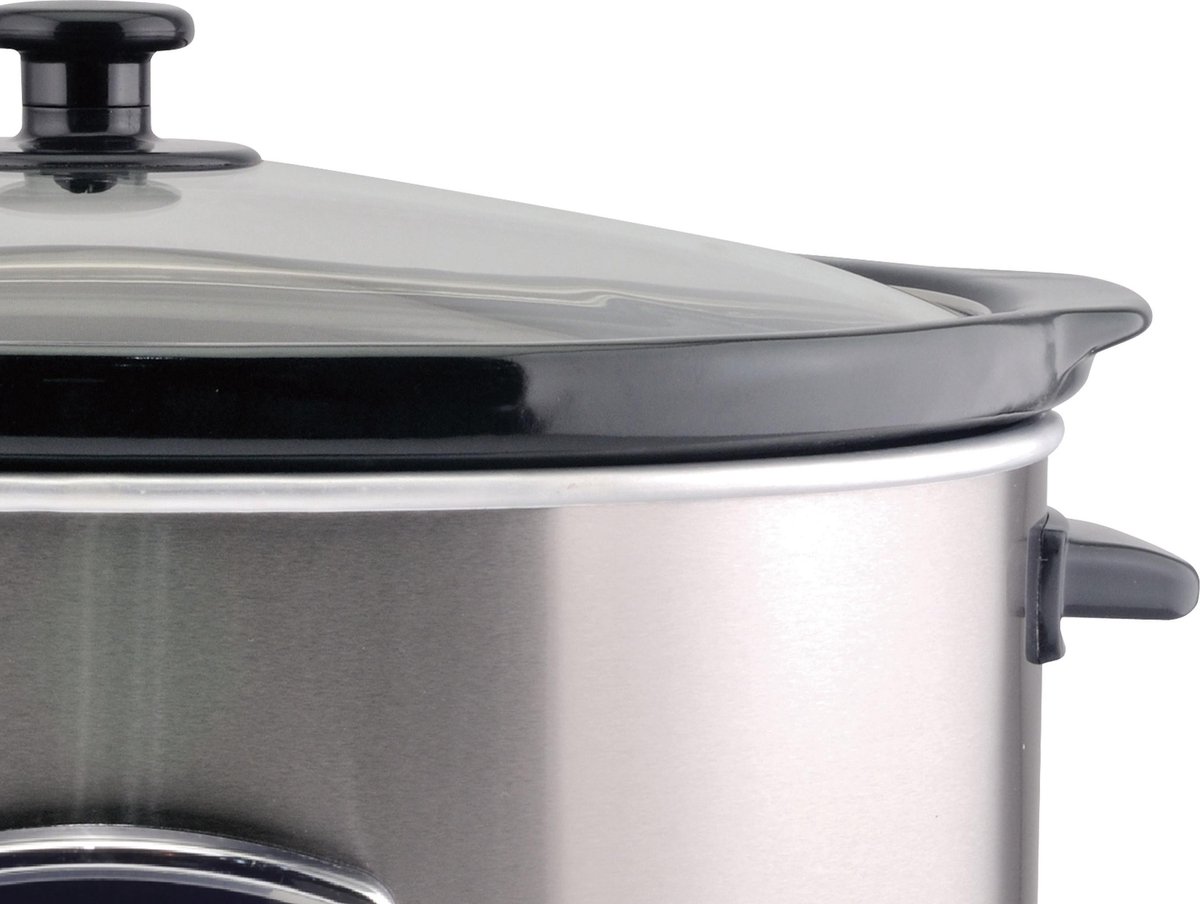 Afbeelding 3 van Beper BC.510 - Slowcooker - Langzaamkoker - Elektrische Stoofpot - Programmeerbare Crockpot - Digitale Slowcooker - 4.5L