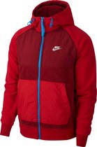 Nike M Nsw Ce Hoodie Fz Winter Heren Sportvest - Team Red/Gym Red/Lt Photo Blue/White - Maat M