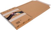 Cleverpack - Verzenddoos, Wikkelverpakking A5 +zelfkl strip bruin 60 stuks