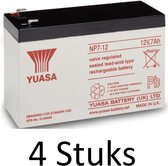 4 Stuks Yuasa lead-acid Batterij NP7-12