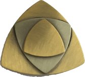 Petra's Sieradenwereld - Sjaalclip goudkleurig driehoek (12040450)