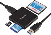 HAMA USB-3.0-Multi-Kartenleser, SD/microSD/CF, Schwarz