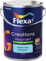 Flexa Creations Muurverf - Extra Mat - Mengkleuren Collectie - Midden Zee  - 5 liter