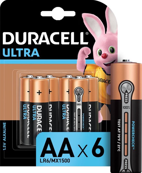 Duracell Ultra alkaline AA-batterijen, verpakking van 6 - Duracell