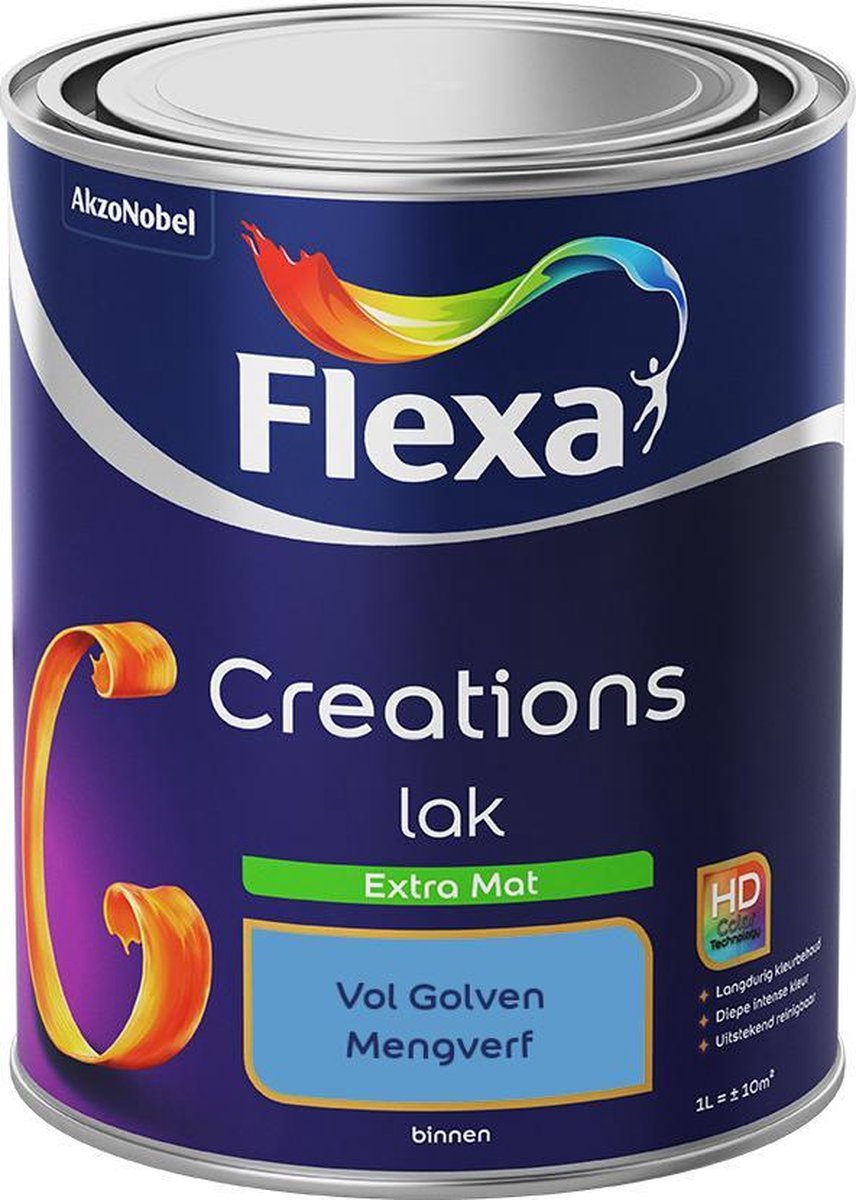 Flexa Creations - Lak Extra Mat - Mengkleur - Vol Golven - 1 liter