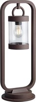 Éclairage de jardin LED extérieur - Trion Semby - Debout - Capteur de lumière - Raccord E27 - Couleur rouille - Aluminium