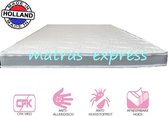 Matras-Express Topper 140x200 Koudschuim HR40 - 7cm dik - Afritsbaar hoes - Anti allergie Topmatras 3D border
