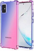 Samsung Galaxy A50 Back Cover Telefoonhoesje | Blauw en Roze | TPU hoesje