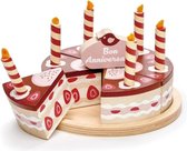 Tender Toys Gâteau d'anniversaire Chocolat / fraise Junior 7 pièces