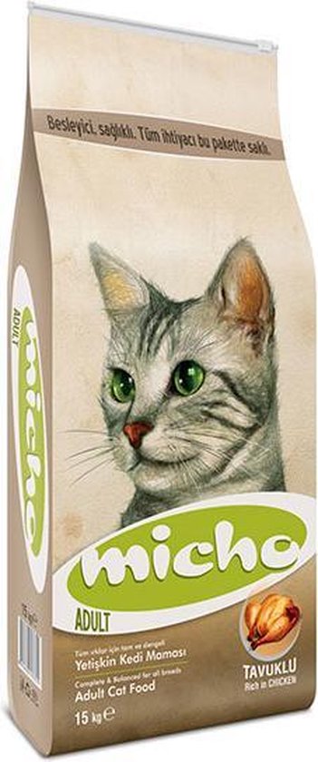 Micho Adult Cat - Premium Kattenvoer - 15 kg