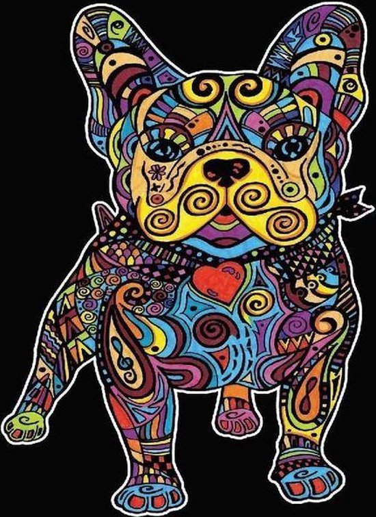 Bull dog Colorvelvet