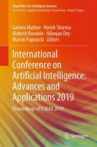 International Conference on Artificial Intelligence: Advances and Applications 2019