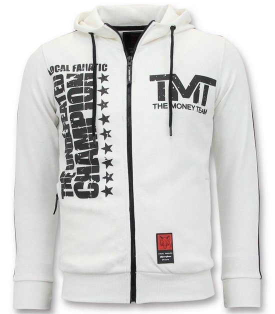 Local Fanatic Exclusive Jogging Suit Men - TMT Floyd Mayweather Set - Blanc  - Taille: XL | bol.com