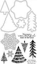 Kaisercraft decorative die & stamp nordic christmas