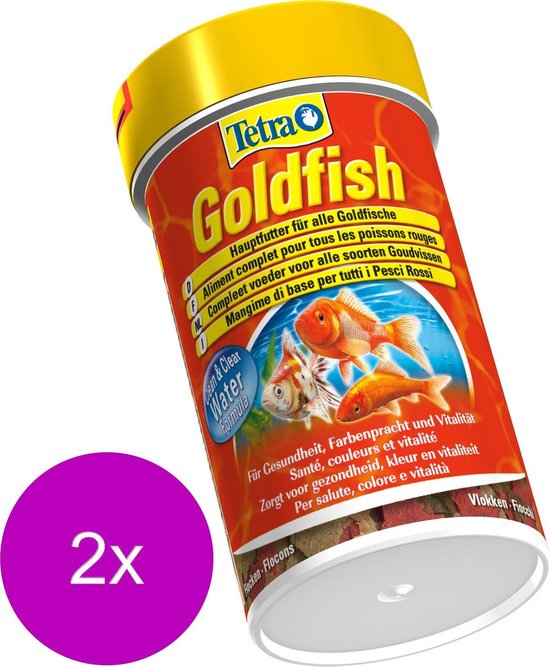 Tetra Visvoer Goldfish Vlokken - Vissenvoer - 2 x 100 ml - Tetra