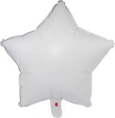 Folieballon ster| Wit | 18 inch | 45 cm | DM-products