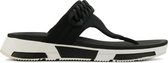 Fitflop™ Vrouwen Textiel  80005056 /  Teenslipper - Heda sport toe - Zwart - Maat 39