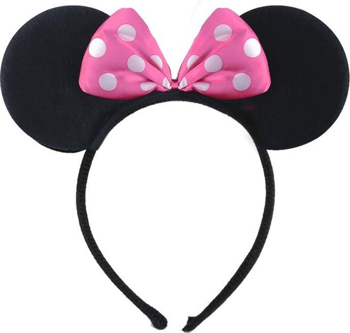 Mouse Ears Headband With Pink Bow - Minnie oren