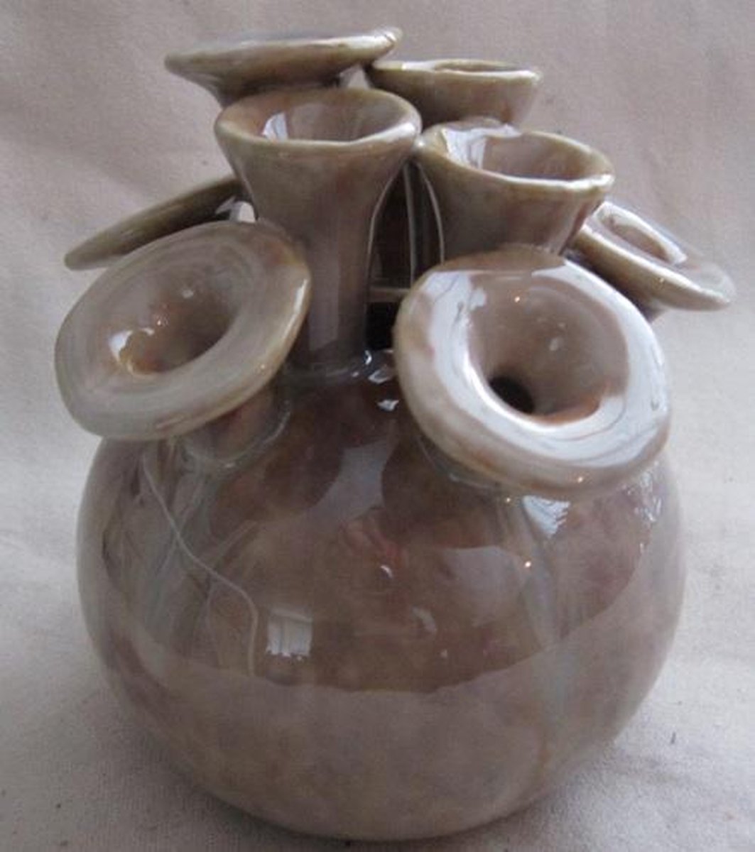 Trompet Vaas van Daan Kromhout Design (DK) kleur: nude (sand) 17 x 13,5 cm  rond | bol.com
