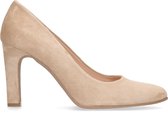 Manfield - Dames - Beige suède pumps - Maat 39