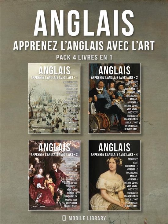 Apprenez l'Anglais avec l'Art 5 - Pack 4 Livres En 1 - Angla ... - cover