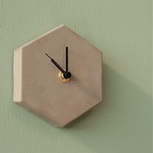 Valence Mono Clock Concrete Grey