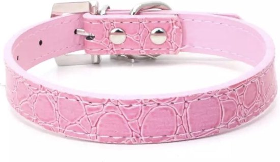 Larry Belmont Arabisch Gebeurt Honden Halsband - Croco Print Halsband - Strass - M - Nek 26 Tot 33 CM -  Croco Print -... | bol.com