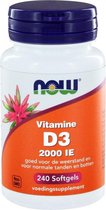 NOW  Vitamine D3 2000 IE - 240 softgels